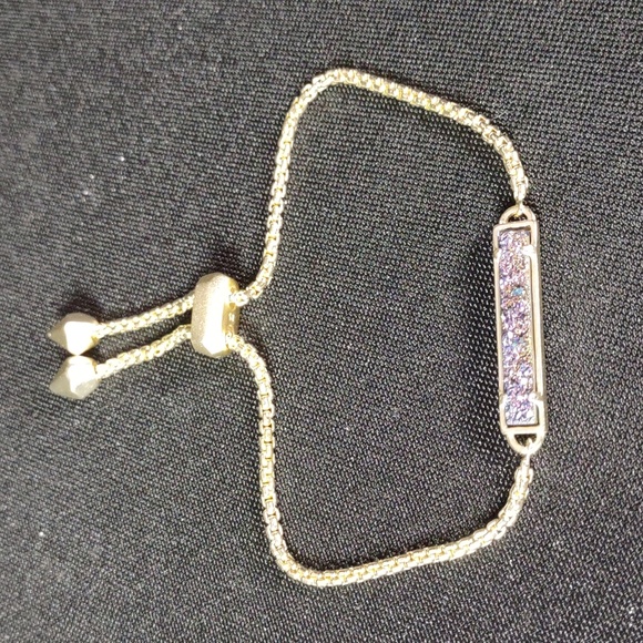 Kendra Scott "Stan" Peacock Drusy Quartz Adjustable Bracelet - Picture 3 of 7